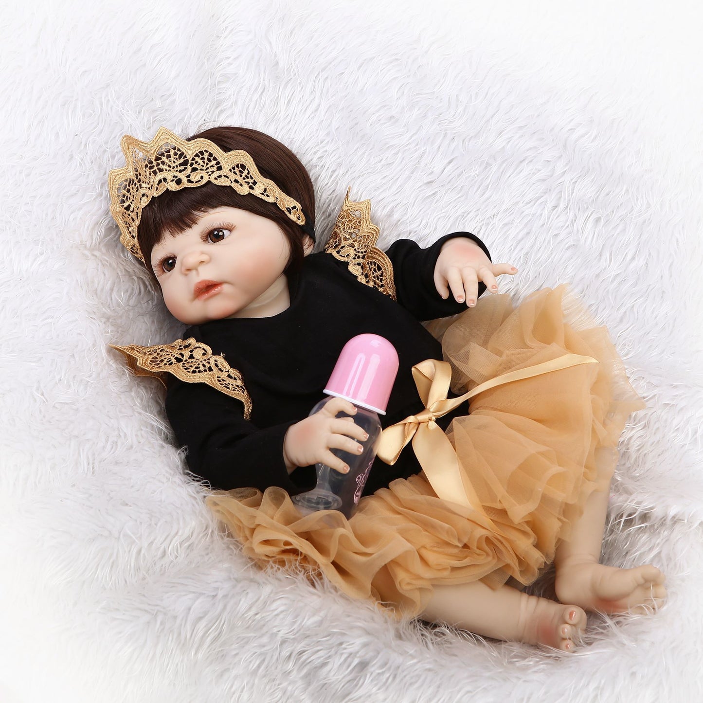 All-Plastic Simulation Baby Doll Reborn Baby