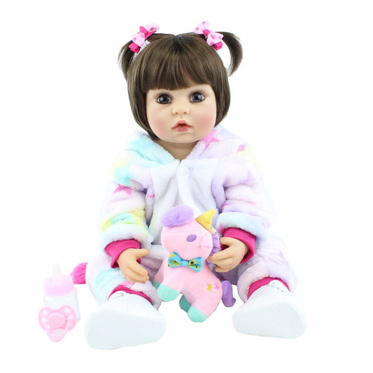 55 Cm Plastic Body Reborn Baby Can Enter The Water Doll